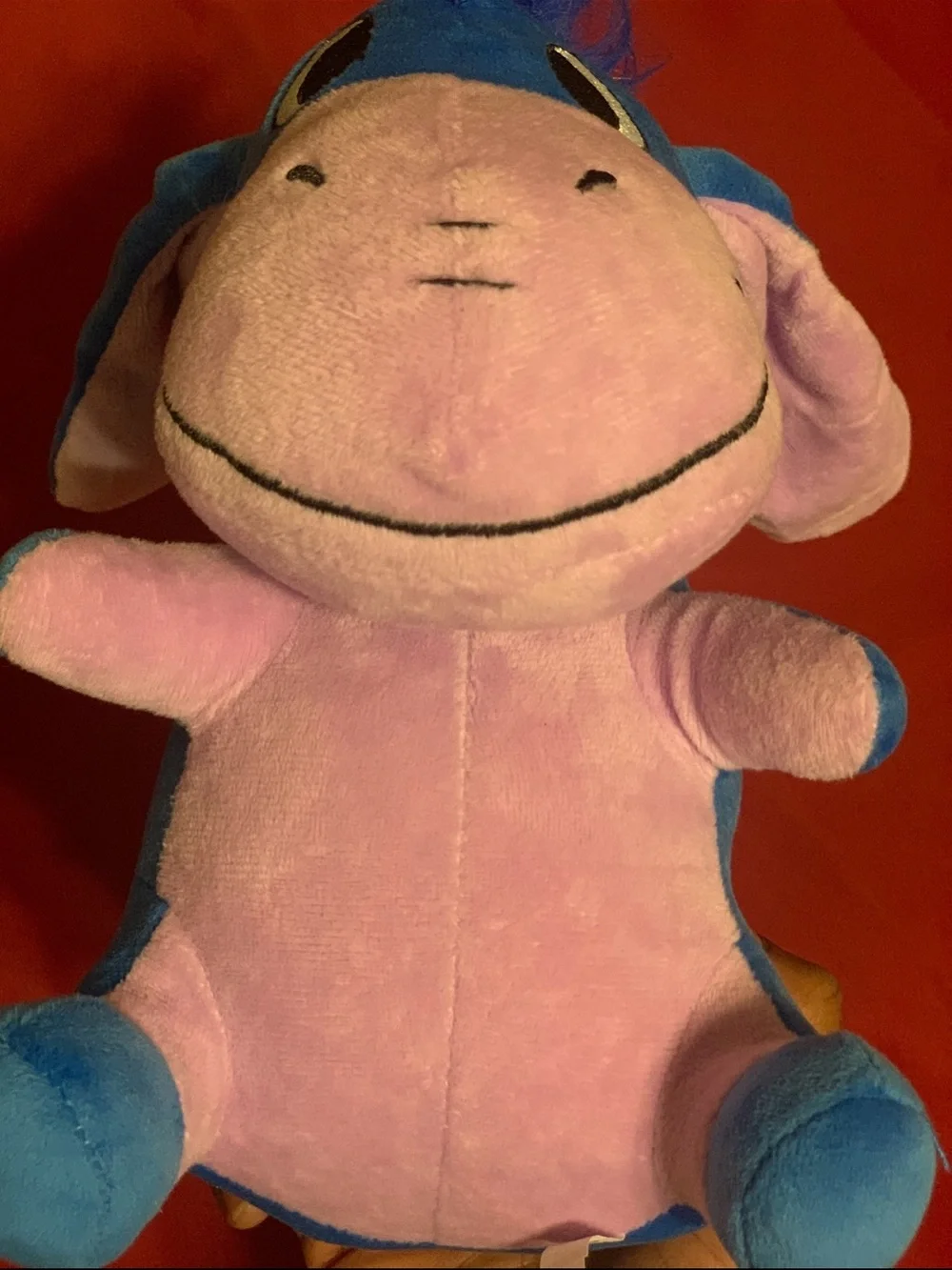 Disney Plush Blue & Pink Eeyore-Inspired Kids stuffed animal 10”